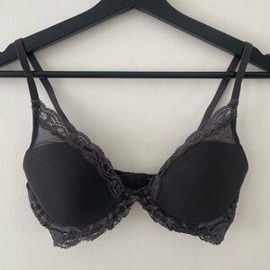 Natori Feathers Plunge Bra Size 34B